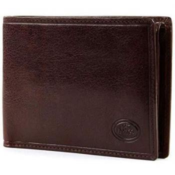 The Bridge Men's Brown Leather Minimalist Wallet Size ONE SIZE 01451201