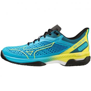 Mizuno Wave Exceed Tour 5 Men's Clay Court Tennis Shoes - Black, Neon Yellow Size 44