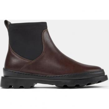 Camper Brutus - Women's Ankle Boots - Smooth Leather - Brown/Black, Size 37