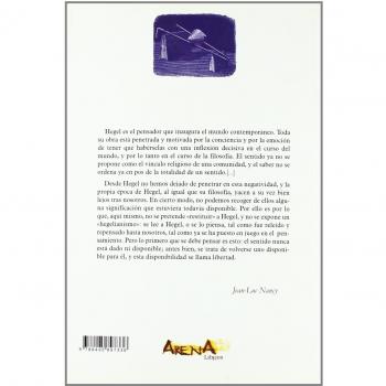 Hegel. La Inquietud De Lo Negativo
