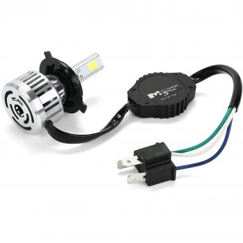CICMOD Bombilla de Faro para Motocicletas, H4 Hi/Lo LED Lámpara, 32W 3000LM 6500K