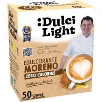 DulciLight Edulcorante Moreno Zero Calorías 50 Sobres