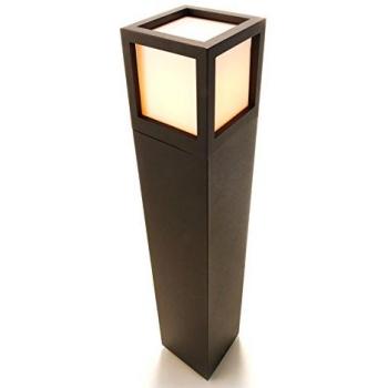 Lámpara de pie Facado LED E27 de Aluminio para Exterior, 65cm, IP54, Color Antracita