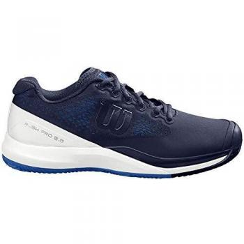 Wilson Rush Pro 3.0 Clay, Zapatos Hombre, Peacoat/White/Lapis Blue, 42 EU