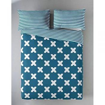 Munich EVO Blue Funda Nórdica, Algodón, Azul, 135 cm