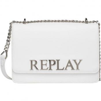 Replay Black Cross Body Bag, Size: ONE SIZE, with Zip Closure, 25 cm