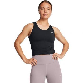 Camiseta de tirantes para mujer Under Armour Motion Tank Emea - Color negro, ideal para fitness, fabricada con tecnología que absorbe la humedad y proporciona comodidad durante el ejercicio