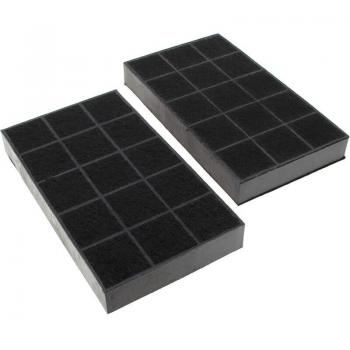 Filtro de carbón 235x133 para campana extractora, paquete de 2 unidades