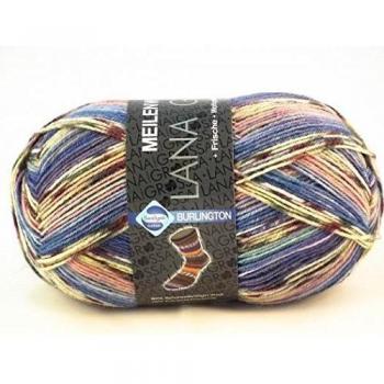 Lana GROSSA calcetines de Lana 4-compartimiento de miles de gran Burlington - libre elección del colour - 100 G
