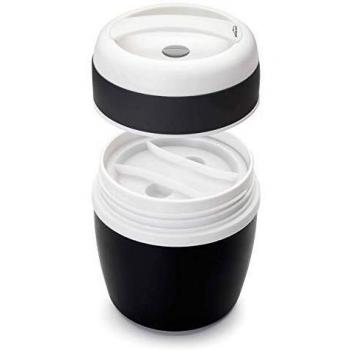 Lacor - 62480 - Termo Para Alimentos Soft Touch Inox. 1 Litro - Negro