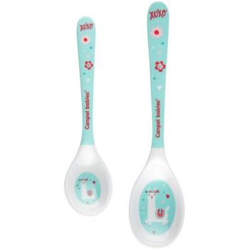 Canpol Babies Exotic Animals Melamine Spoon Set - 2 Pieces Turquoise