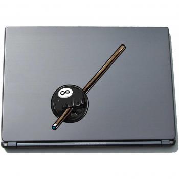 pinkelephant Indigos UG sport074-210 - Pegatina para Ordenador portátil, diseño Sticks and Billiard Balls, 210 x 184 mm