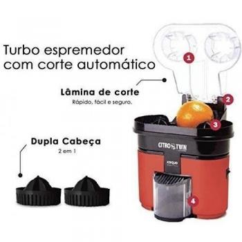 Citro Twin - Extractor Exprimidor de Naranja doble cabezal -Zumos