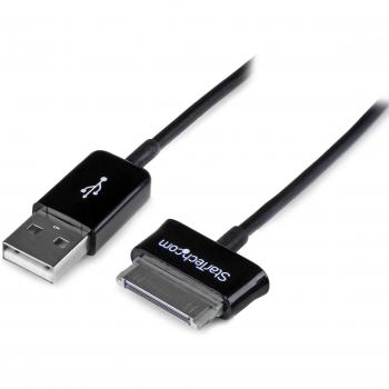 StarTech.com USB2SDC3M - Cable Adaptador Conector Dock USB para Samsung Galaxy Tab, USB A Macho, Negro