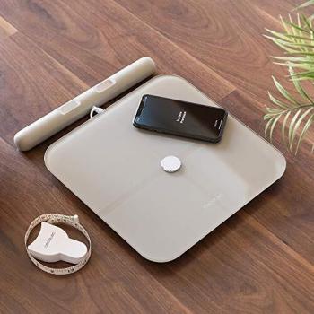 Báscula de Baño Cecotec Surface Precision 10600 Smart Healthy Pro Beige Rectangular Electrónica con App y Bluetooth