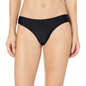 Volcom Simply Solid Cheekin Parte Inferior Bikini, Mujer, Black, L