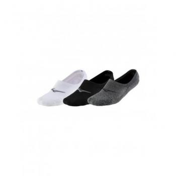 Pack de 3 pares de calcetines Mizuno Super Short, unisex adulto, colores blanco, negro y gris, talla M