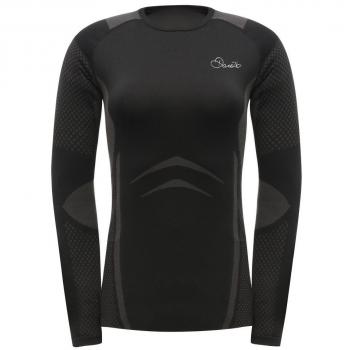 Dare 2b Zonal III Camiseta de Manga Larga de la Mujer, Mujer, Color Negro, tamaño XL/XXL