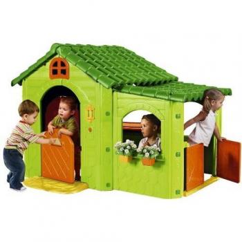 Feber outdoor Greenhouse - Casa de juegos con invernadero lateral