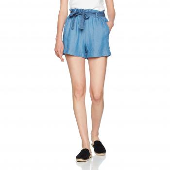 PIECES Pcklara Shorts Mbld, Pantalones Cortos para Mujer, Azul