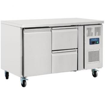 Mesa Refrigerada Polar de Inox con 1 Puerta y 2 Cajones - 282 L - Tropicalizada