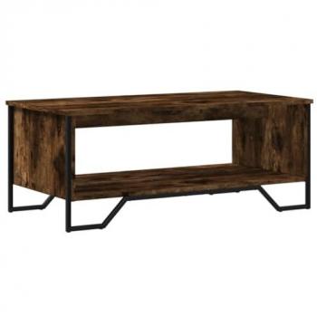 Mesa de centro madera de ingeniería roble ahumado 100x51x40 cm