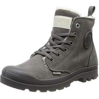 Botas Altas de Mujer Palladium Pampa Hi Zip WL en Cuero Gris