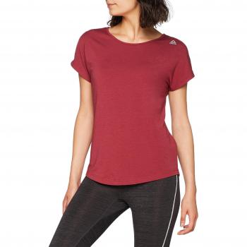 Reebok Wor Mesh Camiseta, Mujer, Rojo