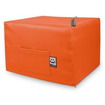 Puff Cama Auxiliar Plegable Confort Naranja Único