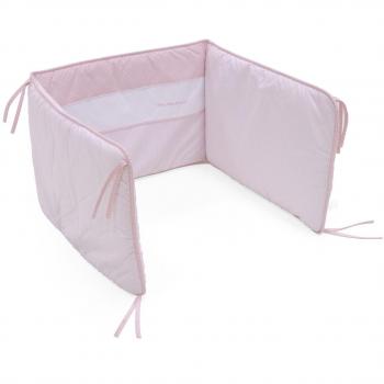 Cambrass Bebe - Protector de cuna, 67 x 40 cm, color rosa