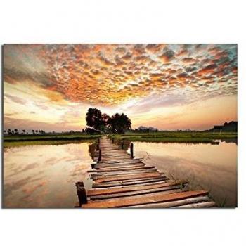 Asir Group LLC 70100C -111 Horizon Decorativa Lienzo Pintura, Multicolor