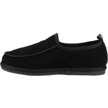 Hush Puppies Charles Classic Suede Men's Black Slippers