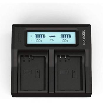 Cargador de batería Duracell DRN6112 para cámaras EN-EL14, doble carga, color negro