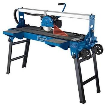 Cortadora de Azulejos y Baldosas Scheppach FS 3600 - 900W, Disco de Corte Ø200mm, Altura de Corte 36mm, Mesa 1290x400mm, Cabezal Inclinable