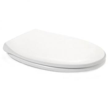 Tapa WC Amortiguada Comfort Duroplast Ovalada Extraíble Antibacteriano Fácil Instalación Blanco 45 x 37.3 cm
