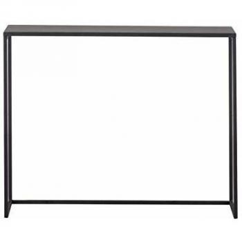 Mesa consola industrial de metal negro L100 cm Karl