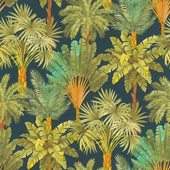 Papel Pintado Rasch Salsa Botanico Tejido No Tejido Verde 0.53 x 10.05 m