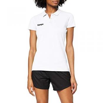Polo Kempa Basics de Manga Corta para Mujer, Color Blanco, Talla L