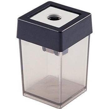 Sacapuntas DAHLE 53461 con contenedor, plástico gris transparente, para lápices de hasta 8 mm