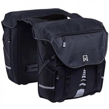 Willex Alforja para Bicicleta 1200 20L Negra Accesorios Ciclismo Funda Bici