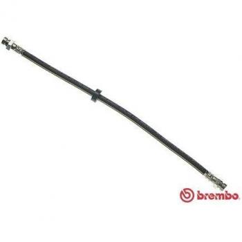 Latiguillo de freno BREMBO T 85 074 - Manguera de freno, compatible con sistemas de frenos hidráulicos, fabricado en goma de alta resistencia, incluye conectores y juntas para una instalación fácil, diseñado