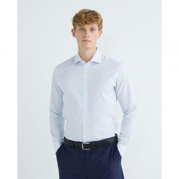 Camisa de hombre vestir classic manga larga cuadros Mirto