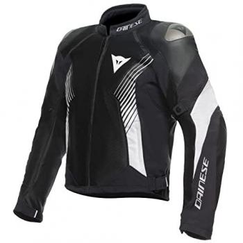 Chaqueta textil de motocicleta Dainese Super Rider 2 Absoluteshell - Negro Blanco (44)