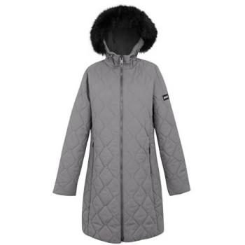 Regatta Women's Insulated Water-Repellent Fritha III Parka Jacket with Recycled Thermoguard, Grey Sky, Size 12