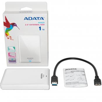 ADATA 1TB HV620 1000GB Color blanco - Disco duro externo