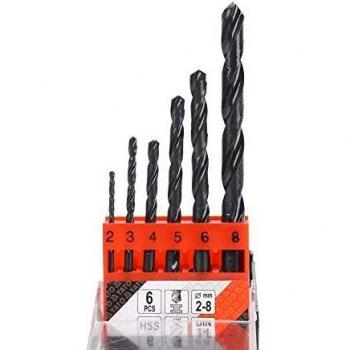 Yato YT-4460 - Set de brocas para metal hss 6pza 2-8mm Yato