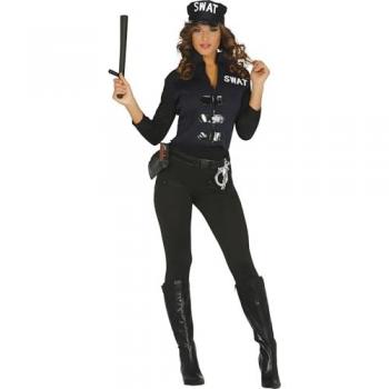 Disfraz de Policía SWAT Mujer Adulto Talla S-M 42-44