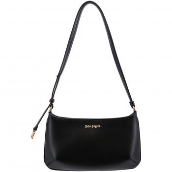 Palm Angels Women's Giorgina Leather Shoulder Bag in Black | PWNN028S24LEA001 Color 1076