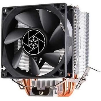Disipador de CPU SilverStone KR02 - Enfriamiento eficiente, ventilador silencioso de 92mm, compatible con sockets universales