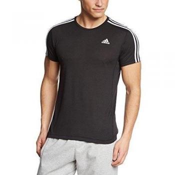 adidas ESS 3S Tee - Camiseta para hombre, color negro / blanco, talla M